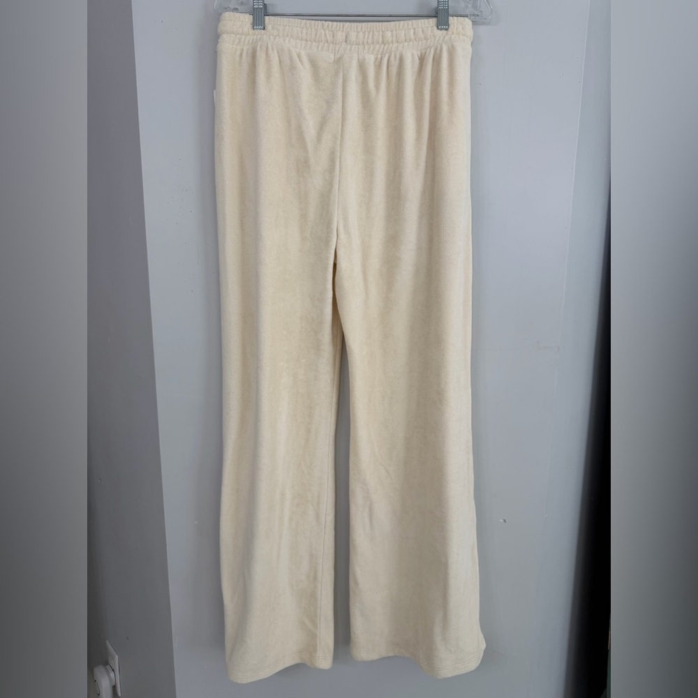 New! Beyond Yoga Tropez Pull On Wide Leg Terry Cloth Pant Active Lounge Comfort - Picture 6 of 9
